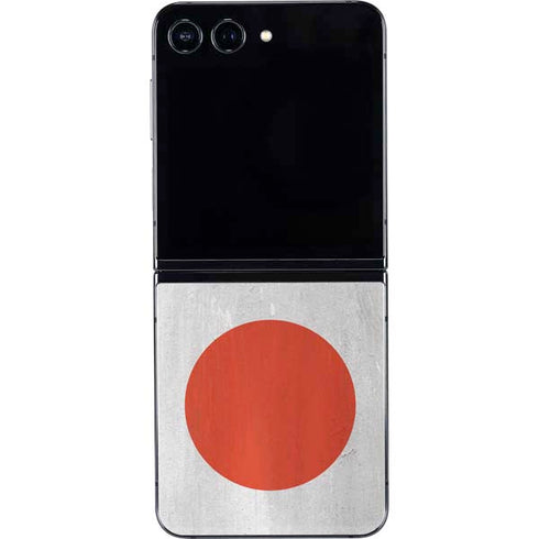 Japanese Flag Distressed Galaxy Z Flip5 5G Skin